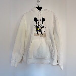 Disney White Mickey Mouse Hoodie for Men